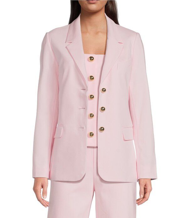 リリーピュリッツァー レディース アウター コート ブレザー Lilly Pulitzer Amryn Stretch Double Cloth Notch Lapelong Sleeve Blazer Pink Muse ピンク