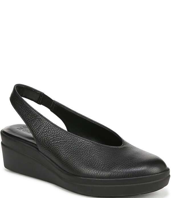 ナチュライザー レディース シューズ サンダル Naturalizer Sutton Slingback Wedge Pumps Black ブラック