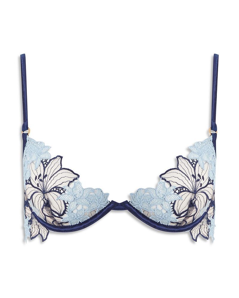 ブルーベラ レディース アンダーウェア ブラジャー Bluebella Calantha Wired Bra Navy PeonyBlueSheer ネイビー