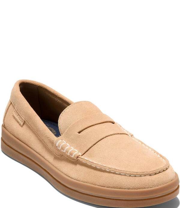 コールハーン メンズ シューズ スリッポン・ローファー スエード Cole Haan Mens Pinch Suede LongWeekender Penny Loafers BuckwheatGum
