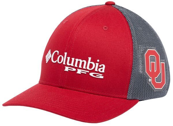 コロンビア メンズ アクセサリー 帽子 Columbiadult Oklahoma Sooners Red PFG Snapback Adjustable Hat NoColor レッド