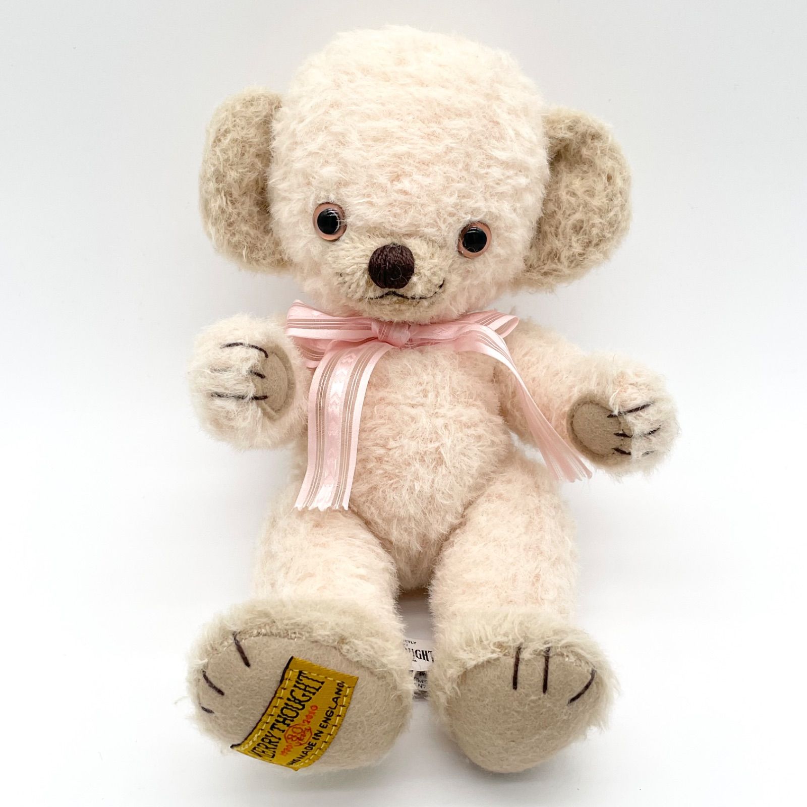 MERRYTHOUGHT CHEEKY 限定80体 No.9 メリーソート チーキー 80周年記念 テディベア ぬいぐるみ イギリス製 リボン ハート モヘア アンティーク レア 希少 コレクター 美品 骨董 シリアル入り 9/13