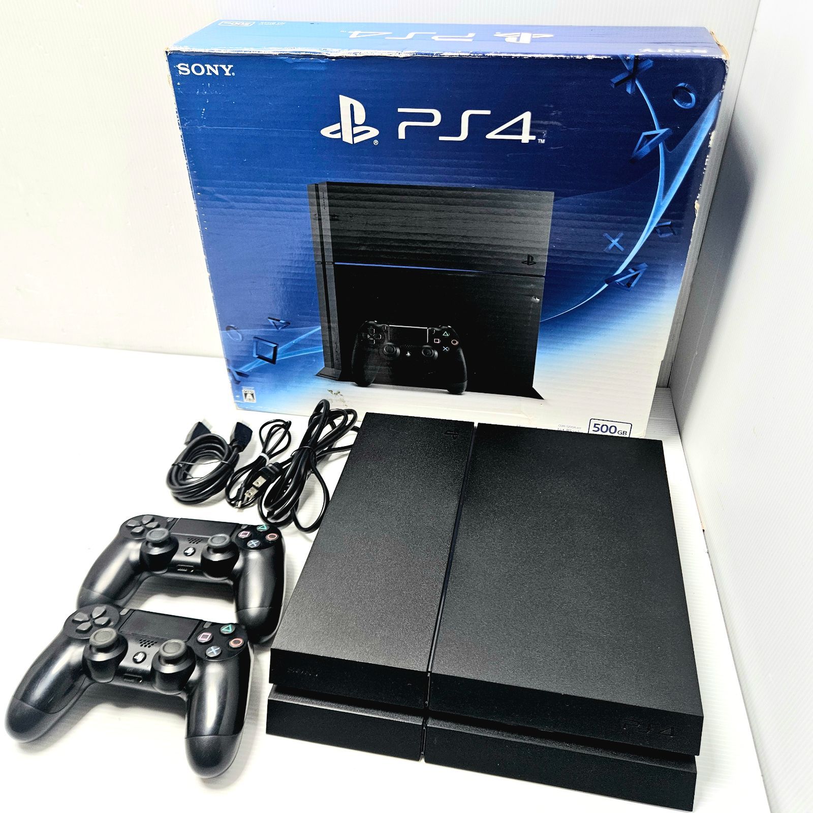 動作品】(傷汚れ)SONY PS4 CUH-1200A 500GB Jet Black 初期化済 箱付 動作品】(傷汚れ)SONY PS4 CUH-1200A 500GB Jet Black 初期化済 箱付