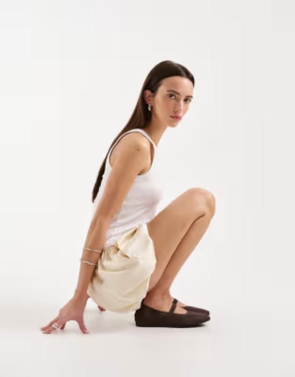 バガボンド レディース シューズ パンプス Vagabond Shoemakers Hillary ballet flats in coffee コーヒー