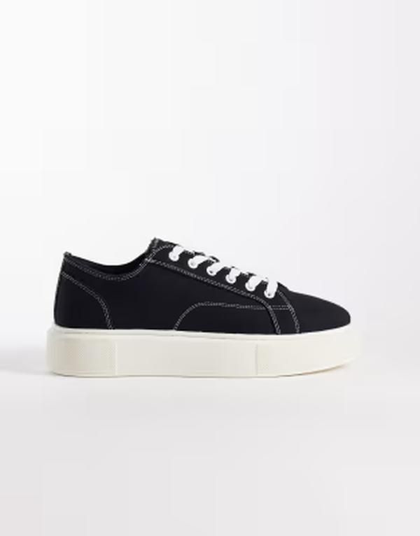 ジャック アンド ジョーンズ メンズ シューズ スニーカー Jack Jones canvas trainer Black ブラック