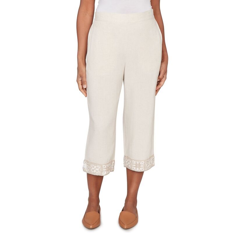 アルフレッド ダナー レディース ボトムス カジュアルパンツ キャップ リネン Womens Alfredunner Crochetrim Linen Capris Linen
