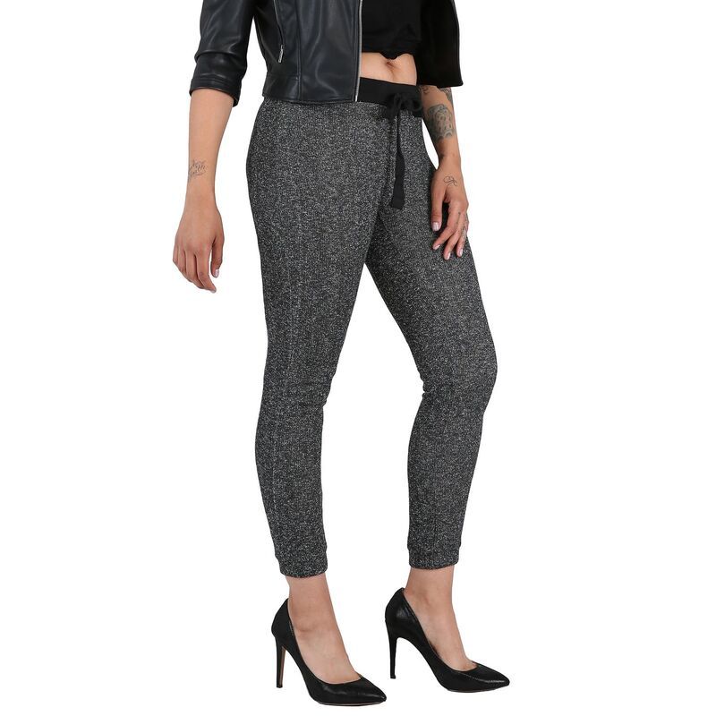 ポエティック ジャスティス レディース ボトムス カジュアルパンツ パイル Poetic Justice Womens Black Marled Yarn French Terry Jogger Pants Black ブラック 9,225円