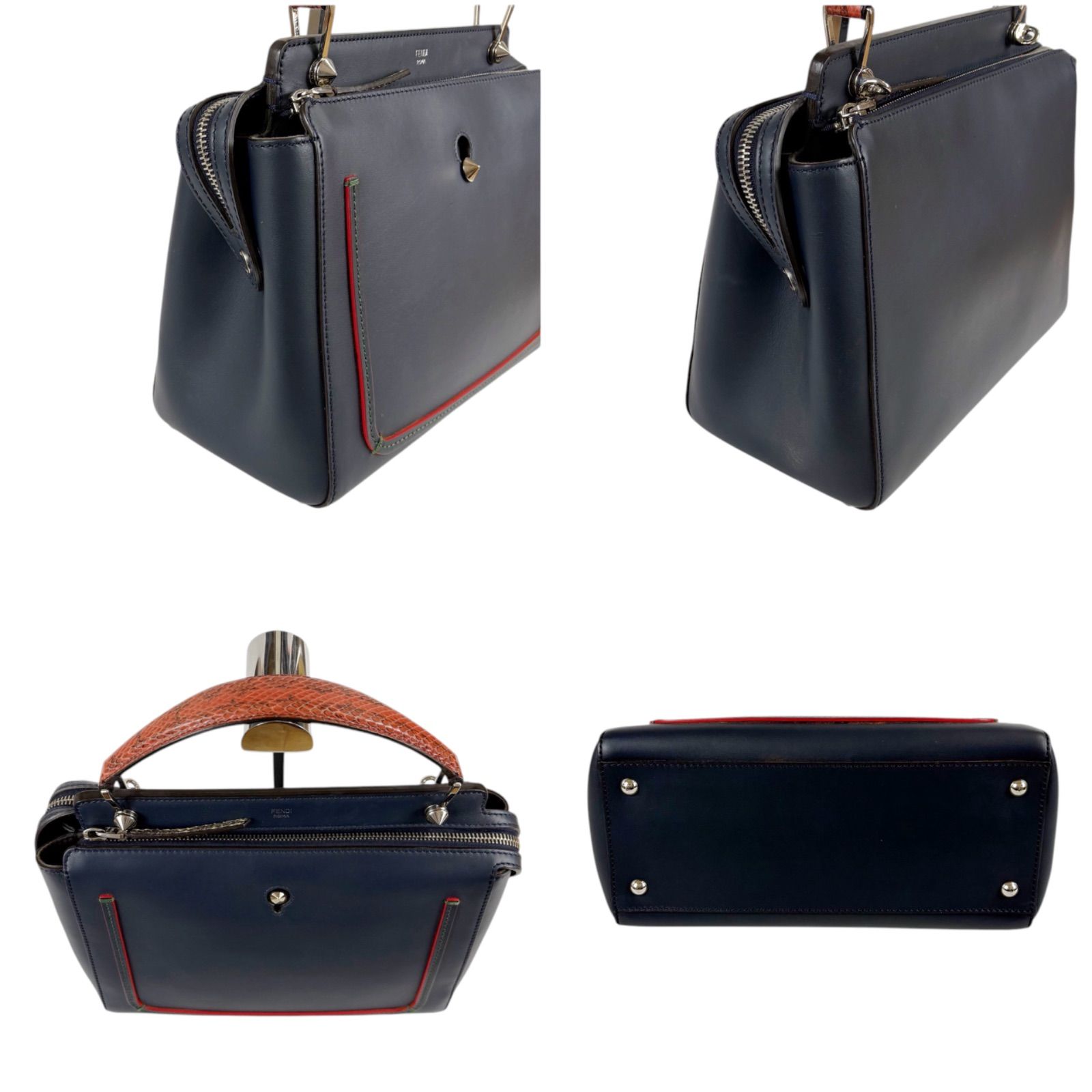 フェンディ FENDI ドットコム 2WAY ハンドバッグ ショルダーバッグ 