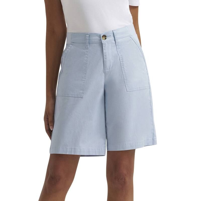 リー レディース ボトムス ハーフパンツ・ショーツ ショートパンツ Womens Lee Ultra Lux Comfort Flex to Go Utility Bermuda Shortshy Blue ブルー