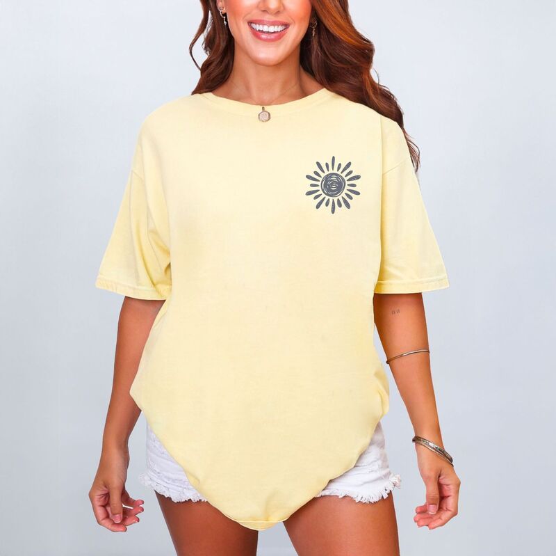 Simply Sage Market レディース トップス Tシャツ グラフィック Simply Sage Market Fun In The Sun Summer Front And Back Design Womens Garment Dyed Graph