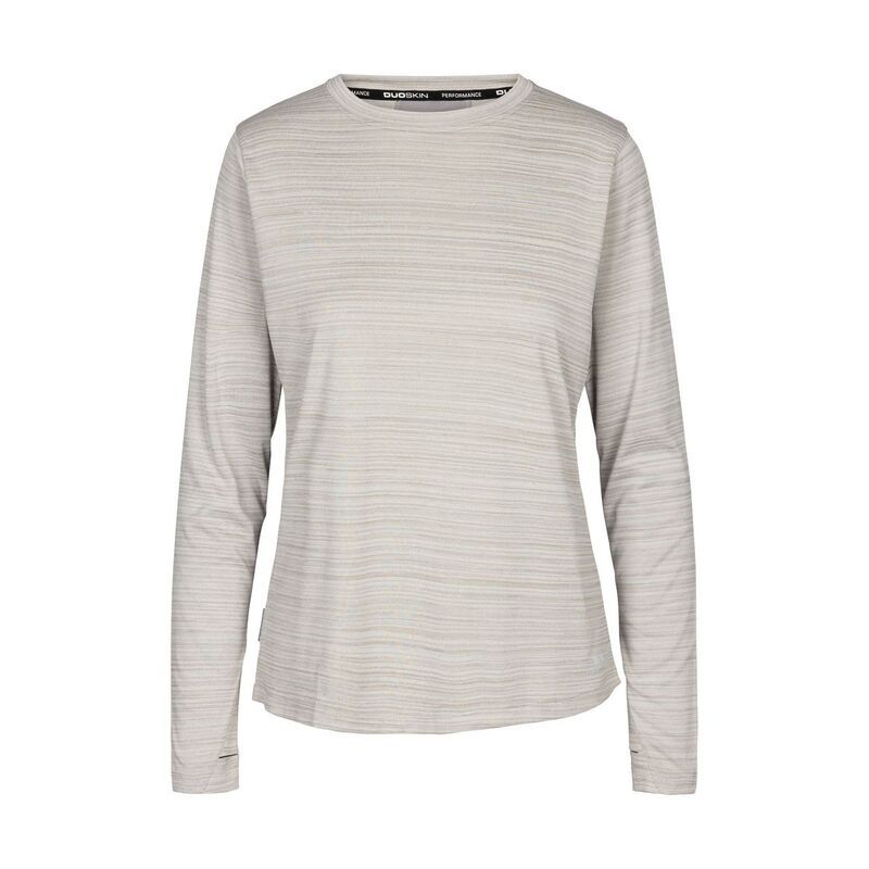 トレスパス レディース トップス Tシャツ 長袖 Trespass WomensLadies NettilongSleeved Active Toplatinumarl マール