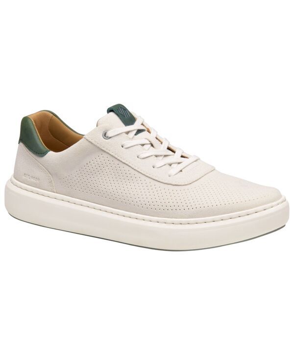 ジョンストンアンドマーフィー メンズ シューズ スニーカー レース Johnston Murphy Mens Anders UThroat LaceUp Sneakers WhiteGreen Suede ホワイト