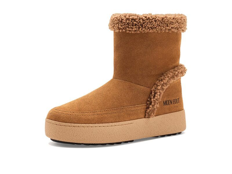 ムーンブーツ レディース シューズ ブーツ・レインブーツ MOON BOOT Ltrack Tina Cognac