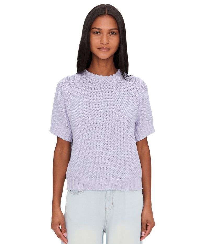 スプレンディット レディース アウター ニット・セーター Splendid Annmarie Short Sleeveshort Sleevesweater Lavender ラベンダー
