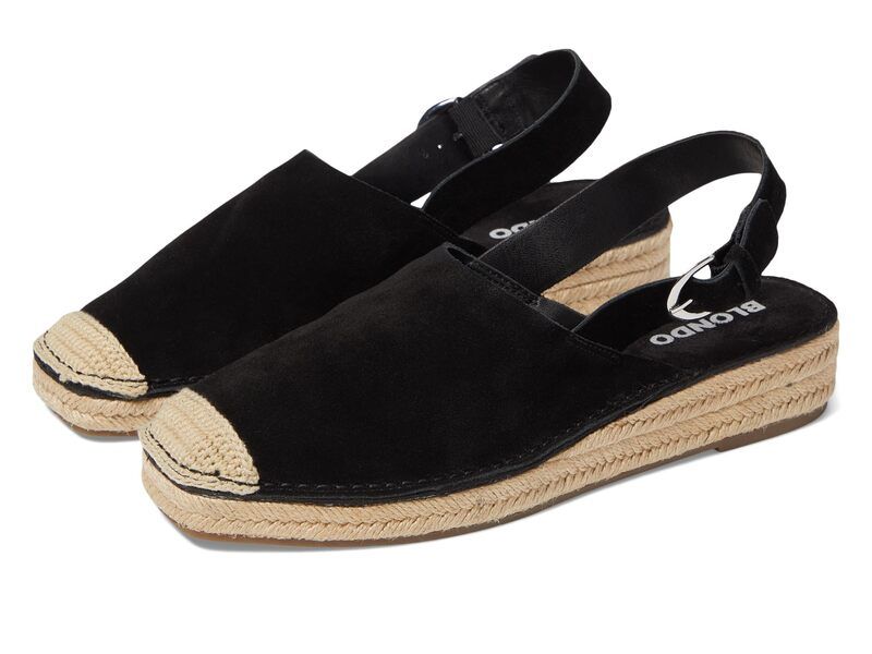 ブロンド レディース シューズ サンダル Blondo Hiliana Black Suede ブラック