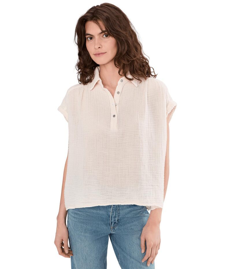 マイケルスターズ レディース トップス シャツ Michael Stars Avalon Pop Over Top Chalk チョーク