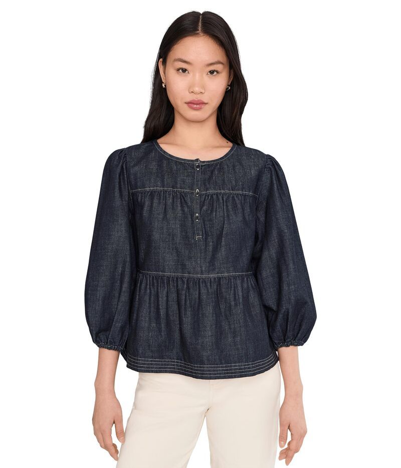サンクチュアリー レディース トップス シャツ デニム Sanctuary Byour Sidenim Top Seaside Wash デニム