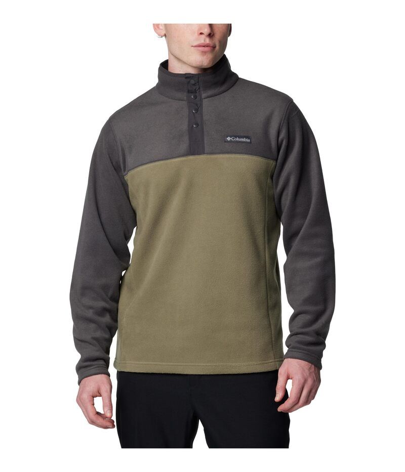 コロンビア メンズ アウター パーカー・スウェット Tシャツ Columbia Steens Mountaina Half Snap II Stone GreenShark グリーン