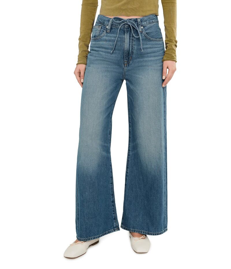 メイドウェル レディース ボトムス デニムパンツ Madewell The Short Ultimate WideLeg Jean in Airy Denim Pickett Wash デニム