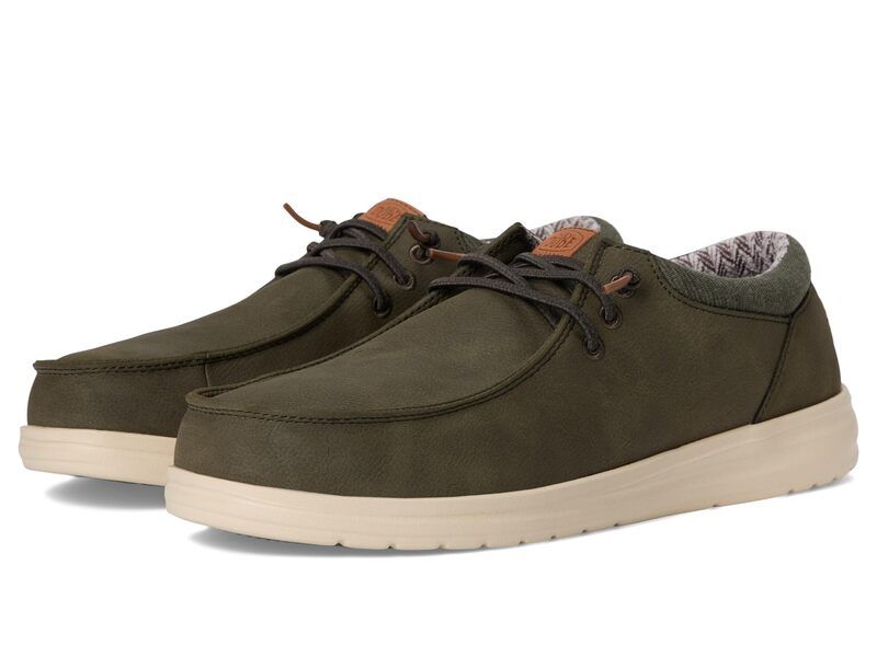 ヘイデュード メンズ シューズ スニーカー Hey Dude Paul Classic Olive オリーブ