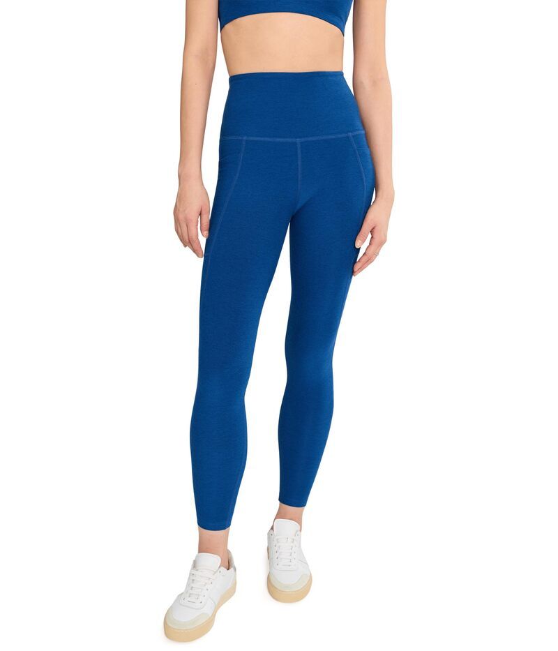 ビヨンドヨガ レディース ボトムス カジュアルパンツ ミディ ハイウエスト Beyond Yoga Spacedye Out Of Pocket HighWaisted Midi Legging Marine Blue Heather ヘザー