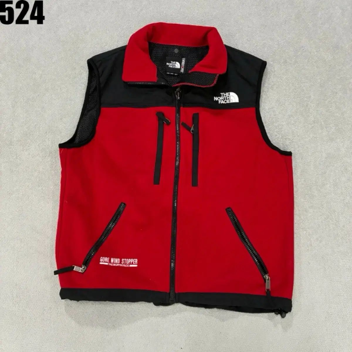 ザノースフェイス GORE-TEX ウィンドブレーカー ベスト レッド M