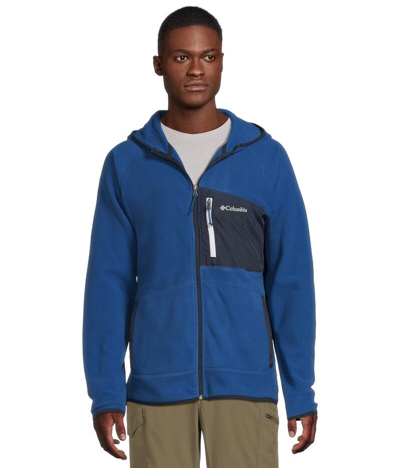 コロンビア メンズ アウター コート オーバーレイ Columbia Fastrek Overlay Hooded Full Zip Mountain BlueCollegiate Navy ネイビー