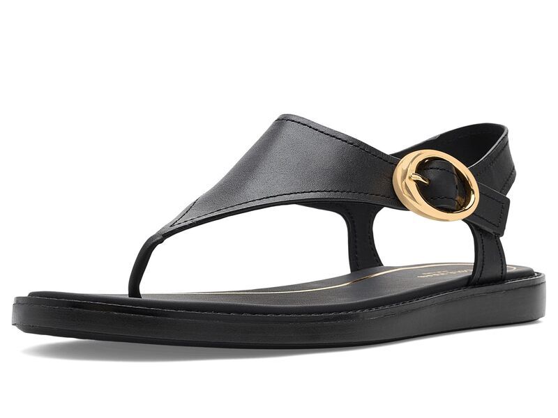 コールハーン レディース シューズ サンダル Cole Haan Kami Thong Black Leather ブラック
