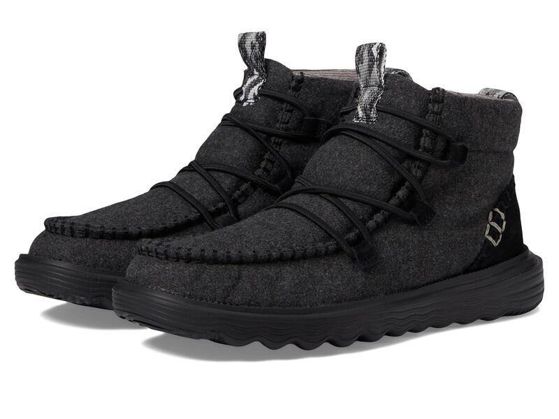 ヘイデュード レディース シューズ ブーツ・レインブーツ ウール Hey Dude Reyes Boots Wool BlackBlack ブラック