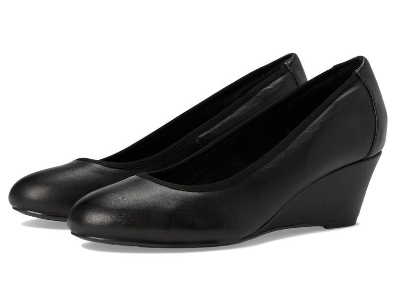 ロックポート レディース シューズ サンダル Rockport Rita Black Leather ブラック