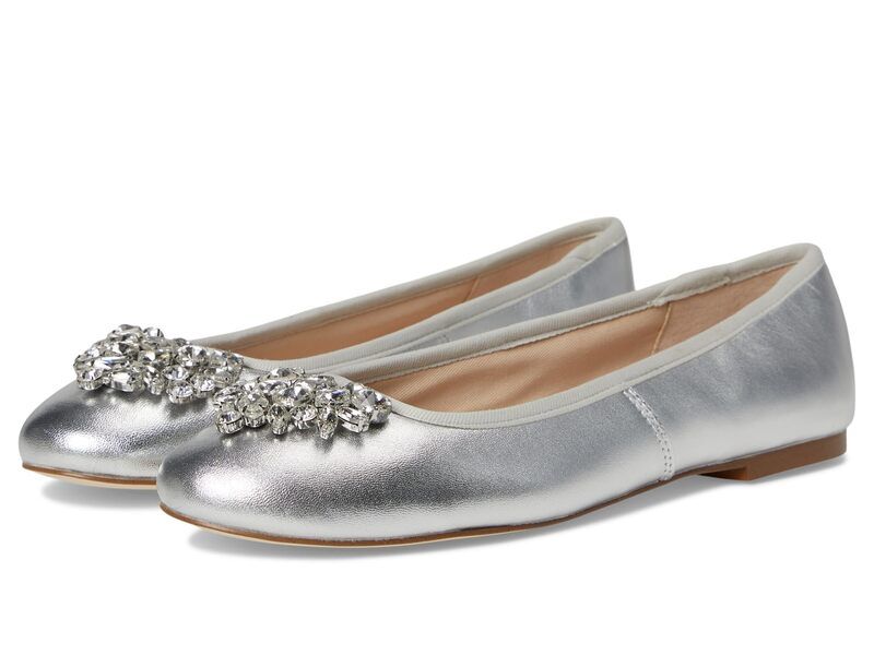 ジャックロジャース レディース シューズ サンダル Jack Rogers Ellina Jeweled Ballet Silver シルバー