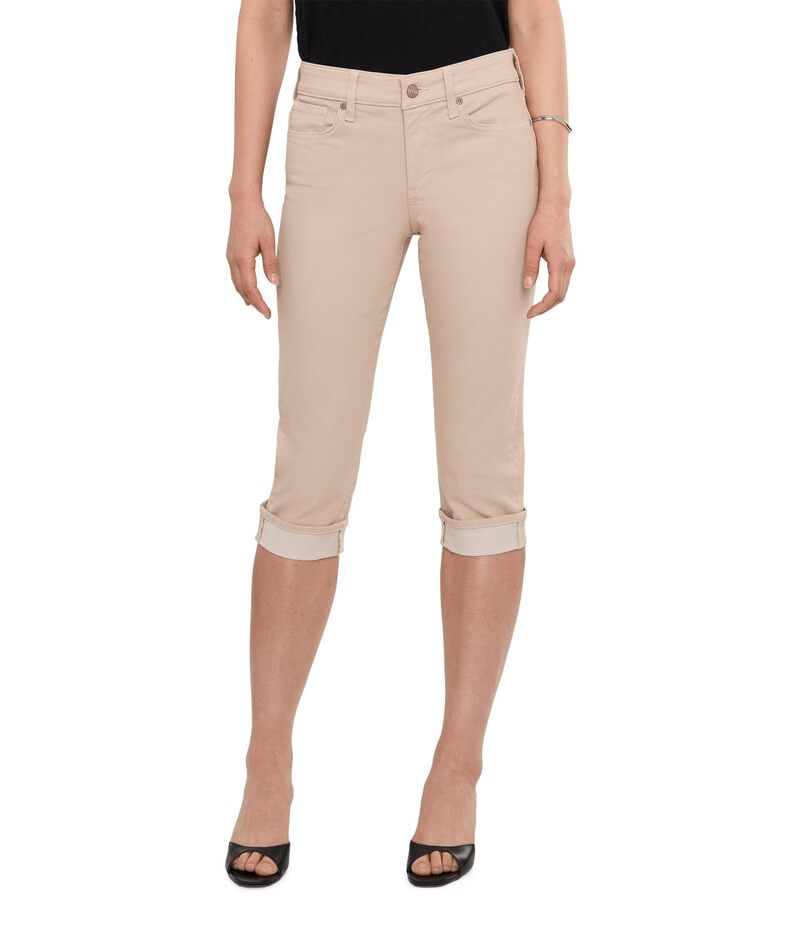 エヌワイディージェイ レディース ボトムス デニムパンツ プチ ジーンズ NYDJ Petite Crop Cuff Jeans Feather