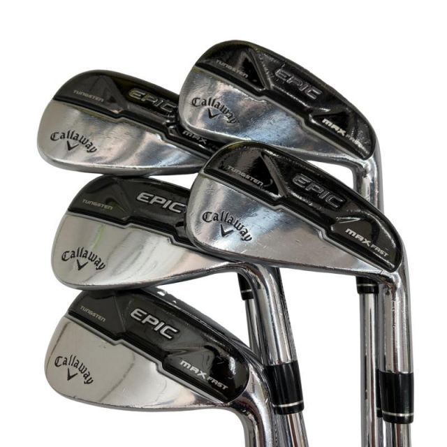 【中古】 キャロウェイ EPIC MAX FAST 5S アイアンセット IR NS PRO ZELOS 7 (フレックスS) メンズ 男性用 右利き 右用 Cランク ゴルフクラブ