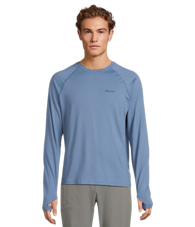 マーモット メンズ トップス シャツ Marmot Windridge Long Sleeve Rain Cloud