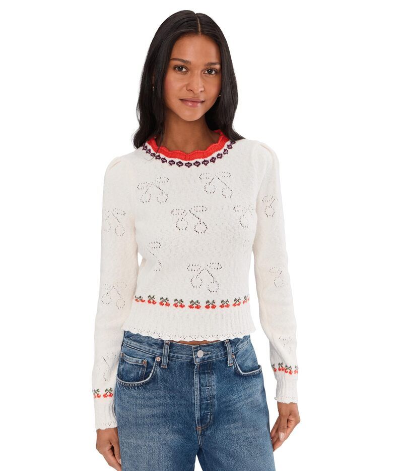 フリーピープル レディース アウター ニット・セーター Free People Tilly Pullover Coconut Milk Combo
