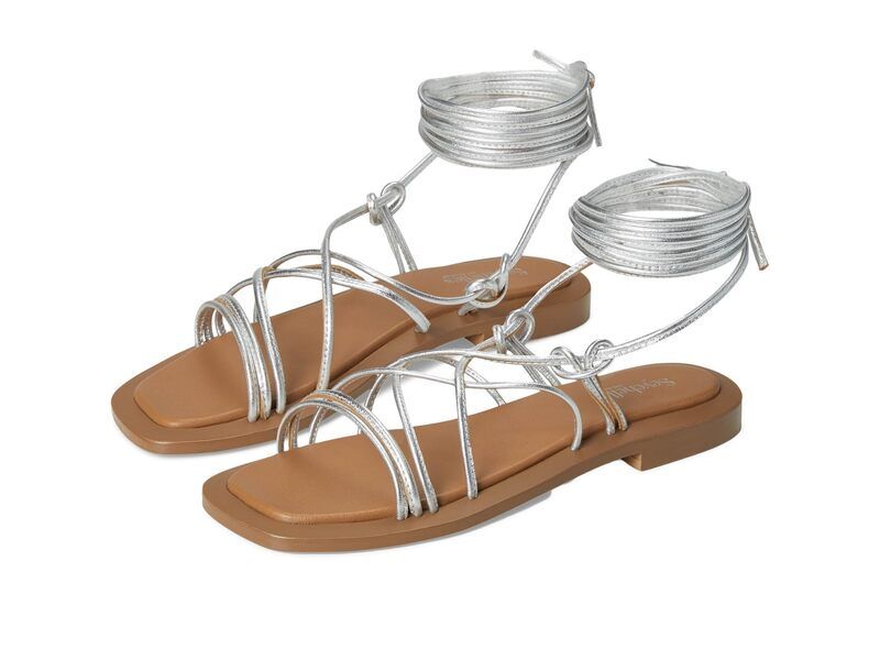 セイシェルズ レディース シューズ サンダル トール レザー Seychelles Lilac Two Metallic Leather Silver Leather シルバー