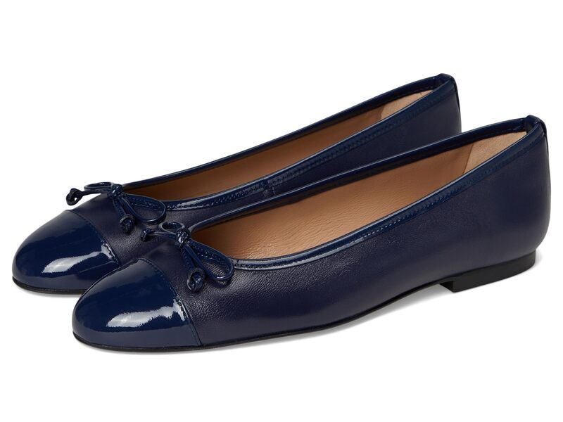 エルケーベネット レディース シューズ サンダル キャップ LK Bennett Kara Toe Cap Ballerina Flats Navy ネイビー