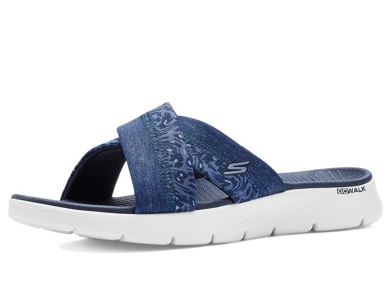 スケッチャーズ レディース シューズ サンダル フラワー柄 プリント フラワー SKECHERS OnTheGo Walk Flex Sandals w Floral Print Navy ネイビー