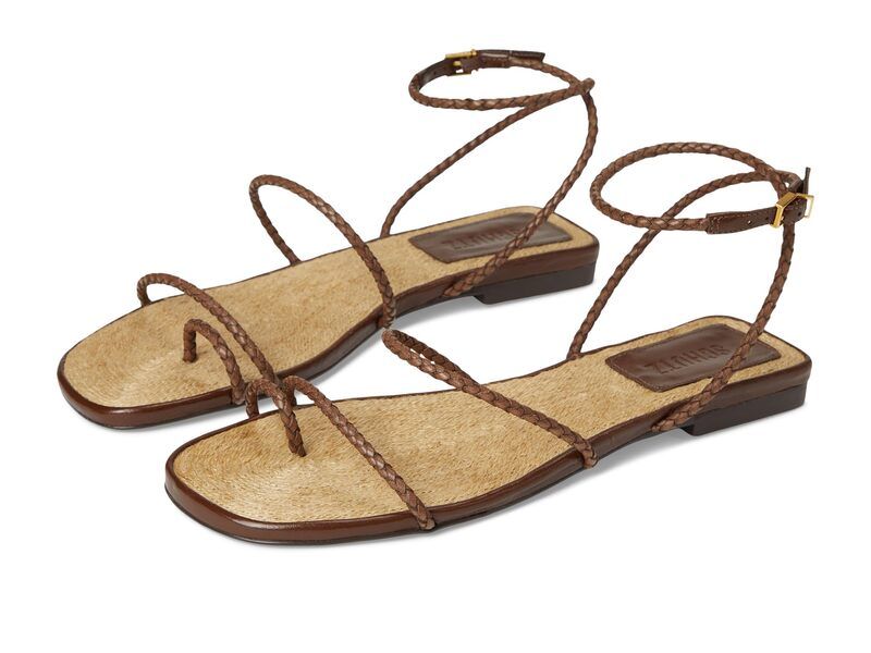 シュッツ レディース シューズ サンダル Schutz Kaya Straw Flat Desert Brown ブラウン
