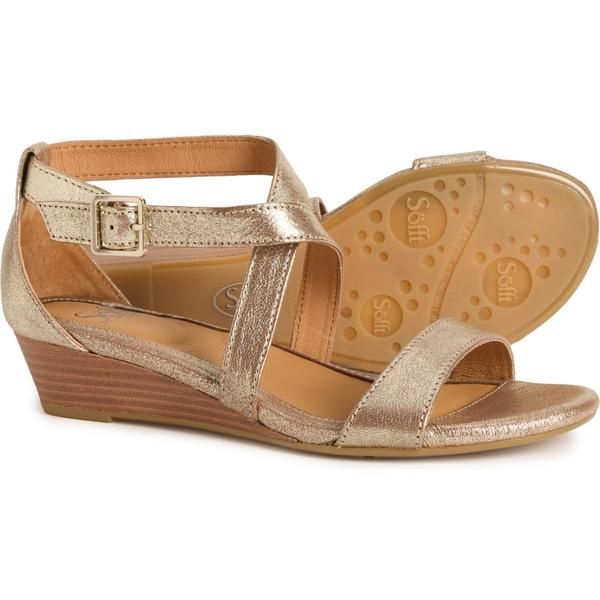 ソフト レディース シューズ サンダル Sofft Innisandals For Women Satin Gold ゴールド