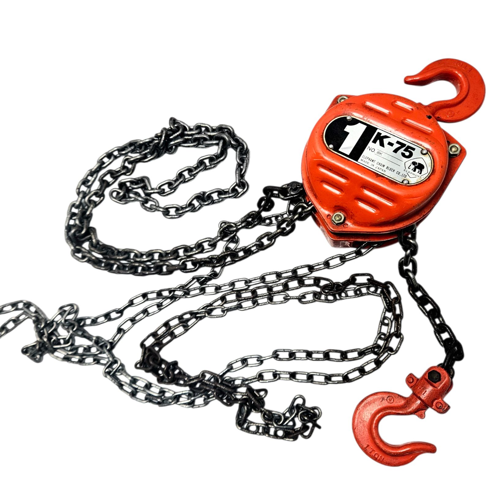 【動作品】ELEPHANT K-75 1t チェーンブロック 日本製