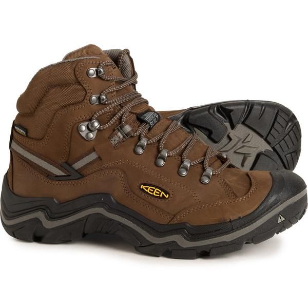 キーン メンズ シューズ スニーカー ブーツ レザー Keen Durand II Mid Hiking Boots Waterproof Leather For Men Cascade BrownGargoyle ブラウン