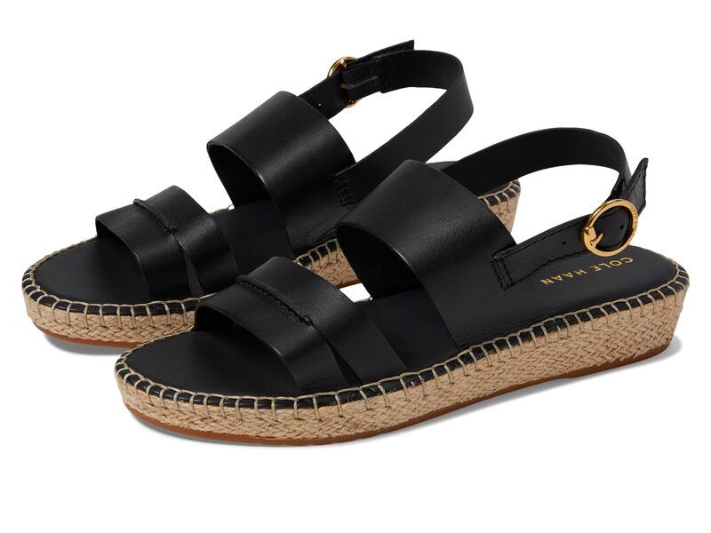 コールハーン レディース シューズ サンダル Cole Haan Cloudfeel Tilden Sandals Black Leather ブラック