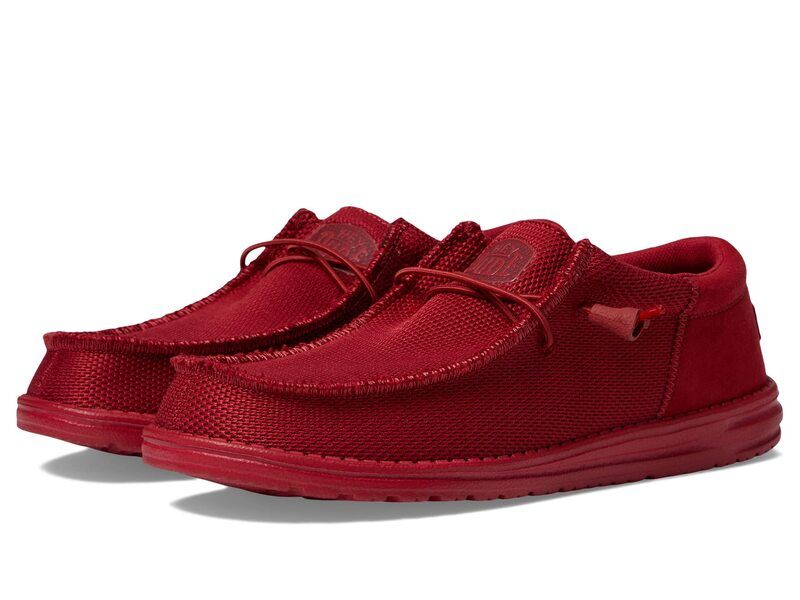 ヘイデュード メンズ シューズ スニーカー Hey Dude Wally Funk Mono SlipOn Casual Shoes Red レッド