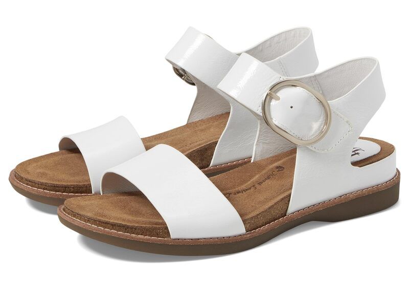ソフト レディース シューズ サンダル Sofft Bali White Crinkle Patent ホワイト