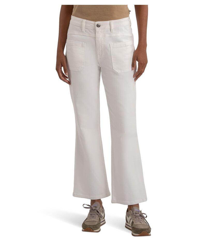 カットフロムザクロス レディース ボトムス デニムパンツ KUT from the Kloth Kelsey HighRise Flare with Seaming Detail White ホワイト