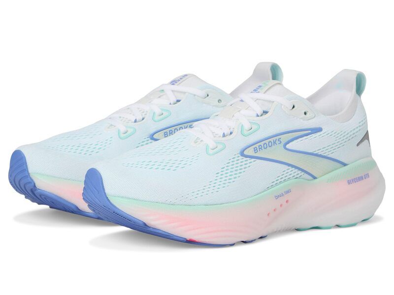 ブルックス レディース シューズ スニーカー Brooks Glycerin GTS 22 WhiteLimpet ShellAmparo Blue ホワイト