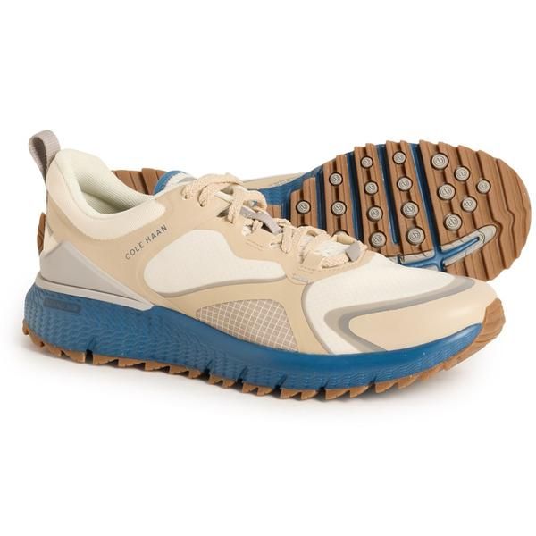 コールハーン メンズ シューズ スニーカー Cole Haan ZeroGrand Overtake II Golf Shoes For Men Ivory Paloma Dark Blue Wr アイボリー