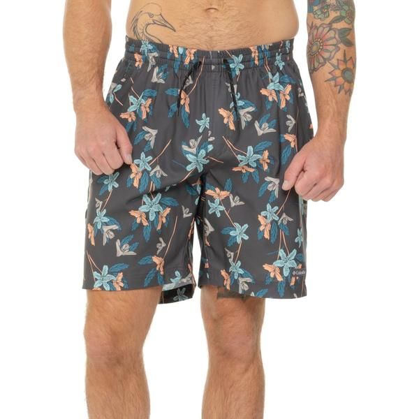 コロンビア メンズ 水着 ハーフパンツ・ショーツ プリント ショートパンツ Columbia Sportswear Summertide Stretch Printed Swim Shorts UPF 40 Shark Tiger Lil アニマル