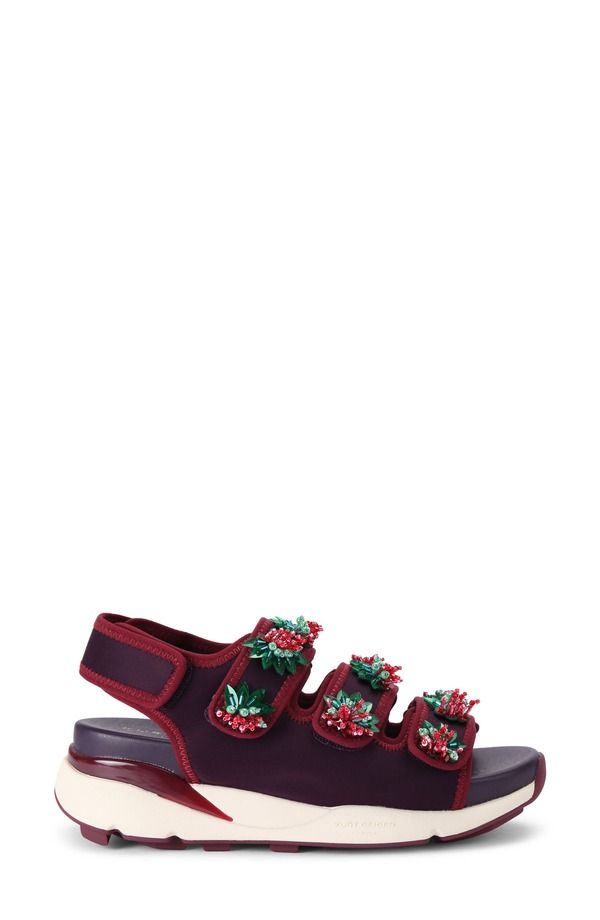 カートジェイガーロンドン レディース シューズ サンダル Kurt Geiger London Beaded Slingback Sandal Medium Red レッド